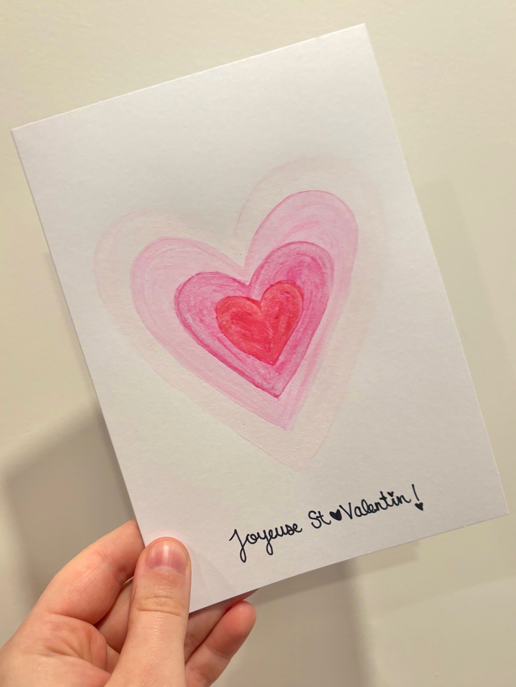 Carte Coeurs St-Valentin