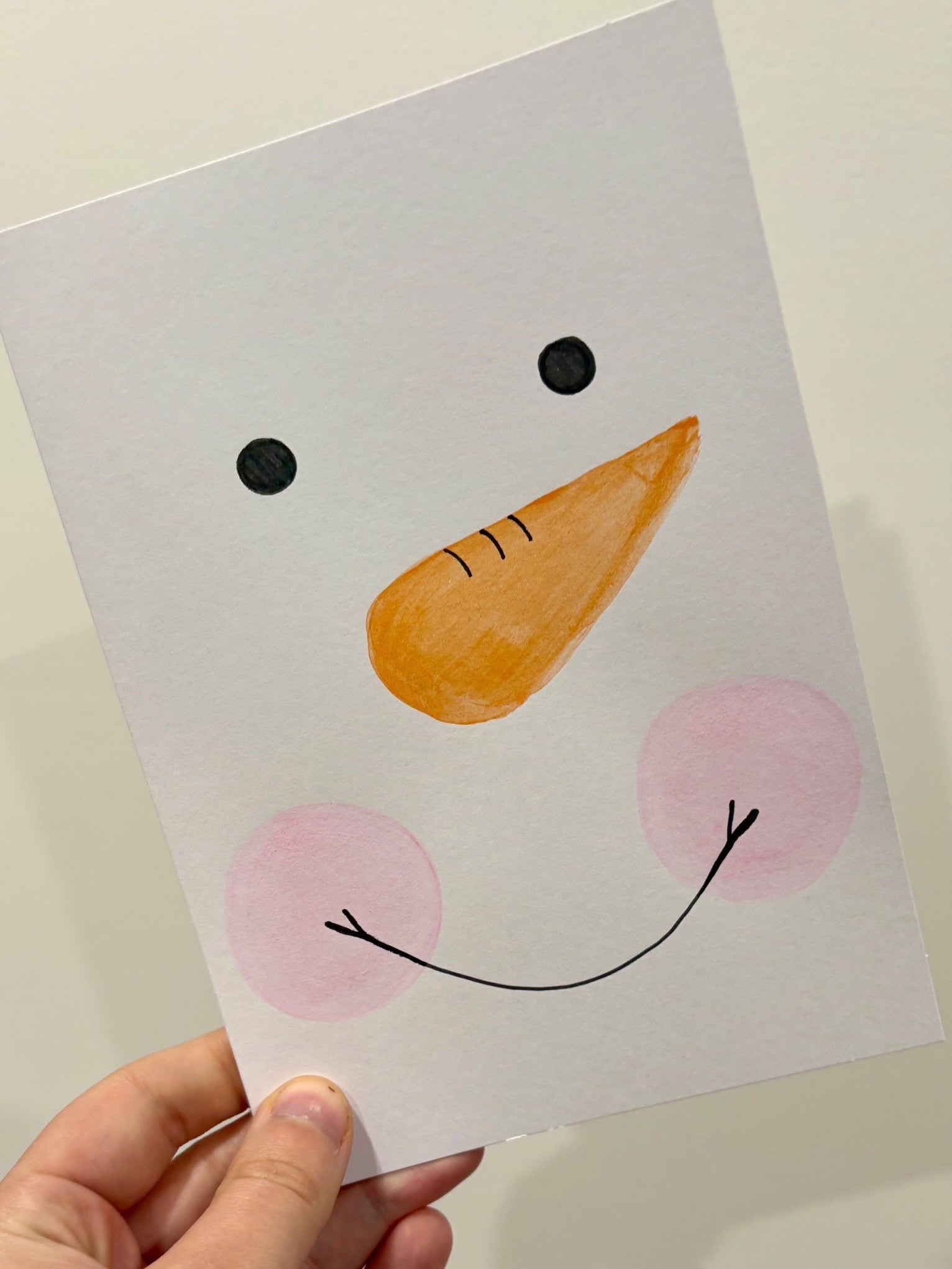 Carte Bonhomme de neige