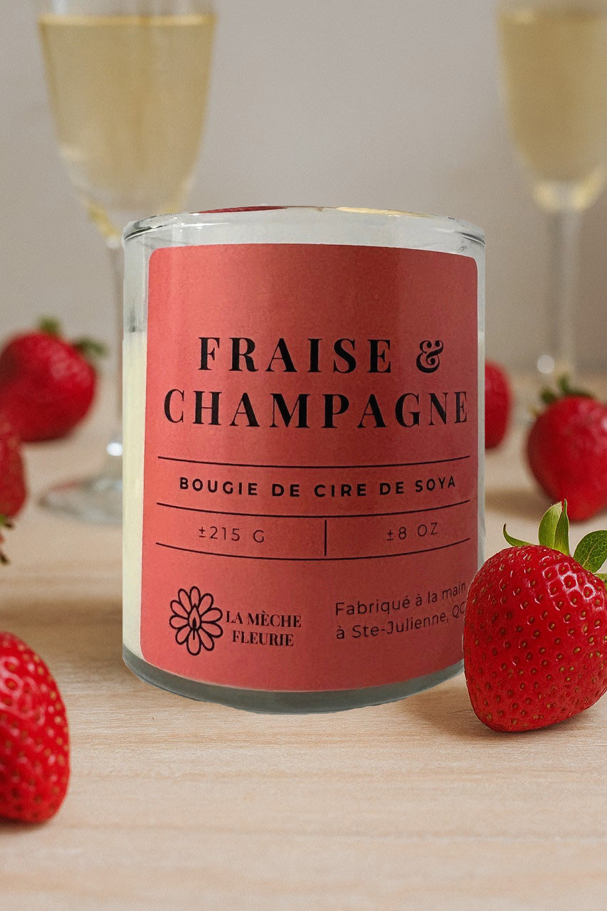 Bougie Fraise & Champagne