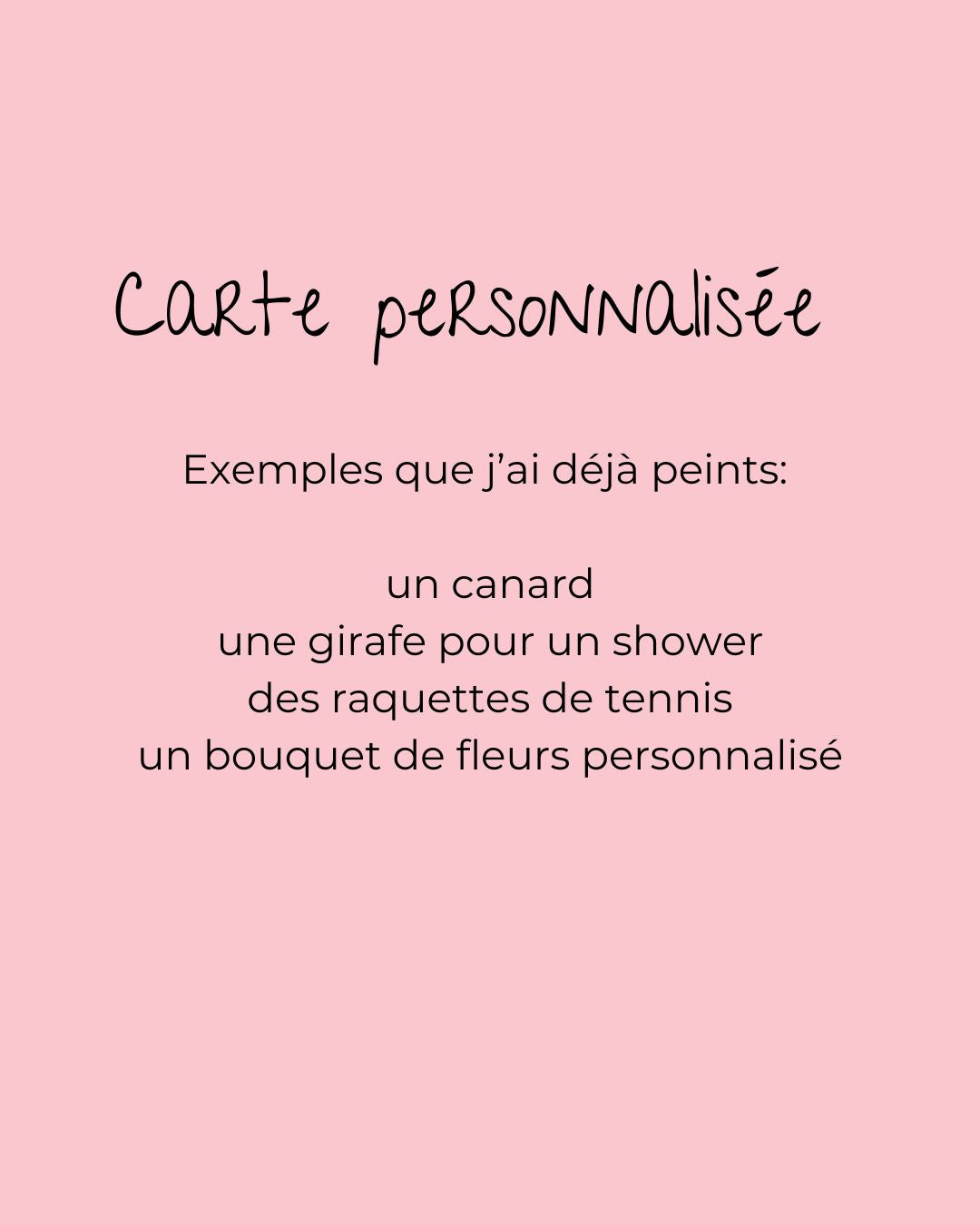 Carte personnalisée