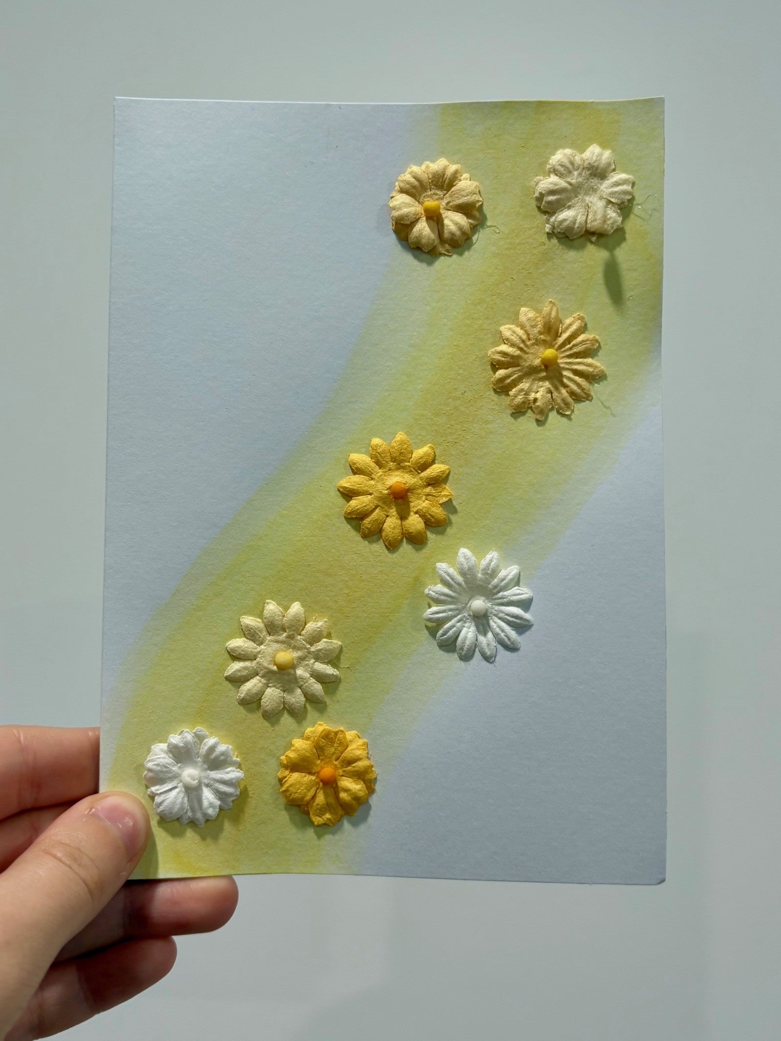 Carte Fleurs jaunes